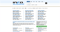 Desktop Screenshot of info-olomouc.cz
